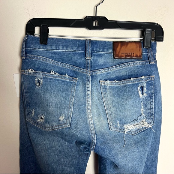 Moussy Vintage Ridgewood Distressed Mid Rise Skinny Jeans - Picture 10 of 11